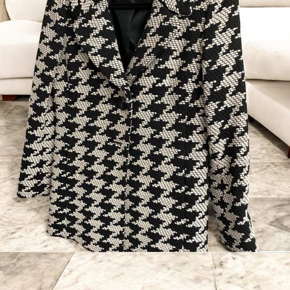 Italian Woven Wool Blend Black & Ivory Jacket HP BEST IN JACKETS & COATS - Picture 10 of 15